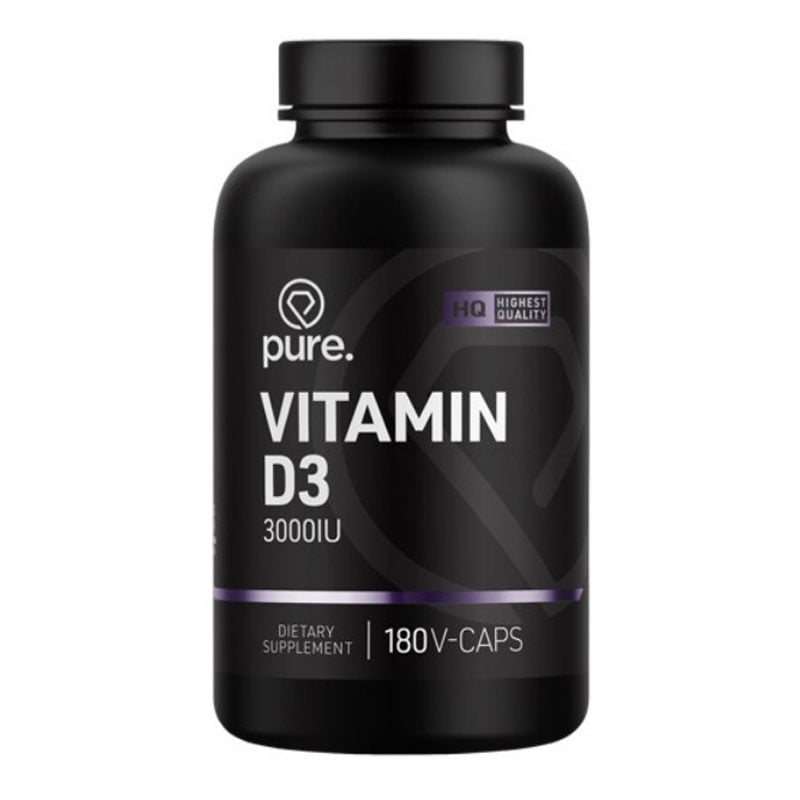 PURE Vitamine D3 3000IU 180 Capsules